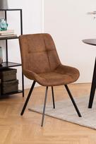 88 cm - Valgomojo kėdė Actona Waylor 96119, ruda/juoda - 9 nuotrauka