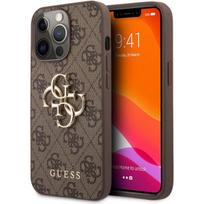 Guess "GUHCP13X4GMGBR PU 4G Metal Logo Case iPhone 13 Pro Max" Brown