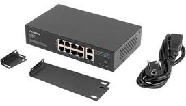 8 poe port switch - Lanberg 8X 100MB POE+/2X 1GB - 6 nuotrauka