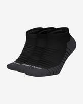 Nike Everyday Max Cushion No-Show 3Pak SX6964-010 kojinės sportui (54512) (Juoda spalva, 34 - 38 dydis)