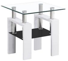 stalai 60x60 - Signal Meble Coffee Table Lisa D 60x60cm White Lacquer - 1 nuotrauka