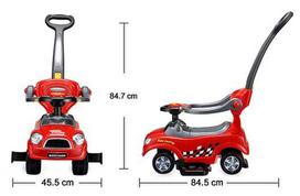 paspiriami automobiliai - EcoToys Ride On Quick Coupe 3-In-1 Red - 4 nuotrauka