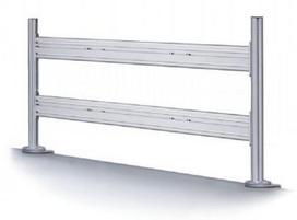 NEWSTAR FLAT SCREEN DESK TOOLBAR FOR 6 SCREENS (70 X 130 CM) 10-24" SILVER