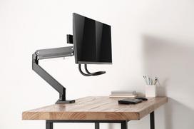 2 monitoriu laikiklis 32" - MONITOR ACC DESK MOUNT 10-32"/NM-D775DXBLACK NEOMOUNTS - 4 nuotrauka