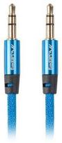 3.5 mm jack - Lanberg Premium Audio Mini Jack Cable 3m Blue - 2 nuotrauka