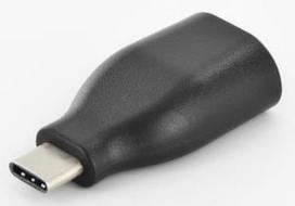laidai 3a - Assmann SuperSpeed Adapter USB C/USB A Black - 1 nuotrauka