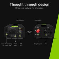 24v inverter - Green Cell INV02DE, AC, juoda - 4 nuotrauka