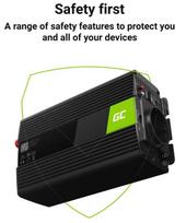 inverteris 1000w - Green Cell INV04DE, juoda, 24 V - 6 nuotrauka