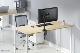 monitoriu laikiklis 100x100 - NEOMOUNTS BY NEWSTAR DESK MOUNT 2 PIVOTS (CLAMP/GROMMET) - 6 nuotrauka