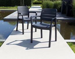 fotelis lauko - Keter Tisara Garden Chair Graphite - 3 nuotrauka