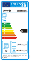 elektrines virykles - Gorenje GECS5C70XA - 5 nuotrauka