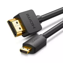 3d 4k - UGREEN HD127 Micro HDMI - HDMI Cable 4K 3D 1m, KAPUGR30148 - 1 nuotrauka
