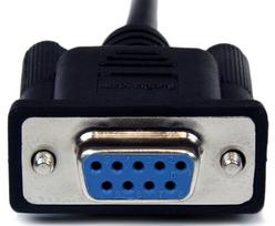 rs232 laidas - Kabelis StarTech DB9 RS232 SCNM9FM1MBK, juoda, 1 m - 4 nuotrauka
