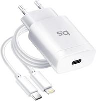 apple laidu - BlueStar TFK-TC-1099C, USB Type C/Apple Lightning, balta - 1 nuotrauka