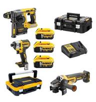 dewalt dcf887 -  DeWalt DCK305P3T-QW (DCH273 + DCG405N + DCF887N); 18 V; 3x5,0 Ah akum. - 2 nuotrauka