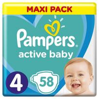 sauskelnes maxi - Pampers Active Baby Maxi Pack S4 58 - 3 nuotrauka