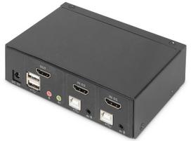 display port laidas - DIGITUS KVM Switch 2x1 HDMI 2-Port - 2 nuotrauka