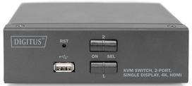 display port laidas - DIGITUS KVM Switch 2x1 HDMI 2-Port - 4 nuotrauka