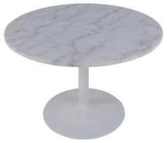 marmurinis stalas - Valgomojo stalas Actona Tarifa Guangxi, baltas, 1100 mm x 1100 mm x 750 mm - 3 nuotrauka