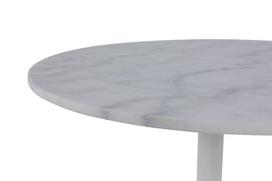 marmurinis stalas - Valgomojo stalas Actona Tarifa Guangxi, baltas, 1100 mm x 1100 mm x 750 mm - 4 nuotrauka