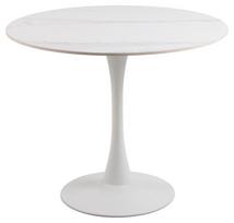 Valgomojo stalas Actona Malta Unico, baltas, 900 mm x 900 mm x 750 mm