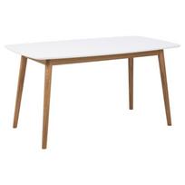 Valgomojo stalas Actona Nagano, baltas/medžio, 1500 mm x 800 mm x 755 mm
