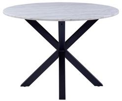 marmurinis stalas - Valgomojo stalas Actona Heaven, baltas/juodas, 1100 mm x 1100 mm x 760 mm - 2 nuotrauka