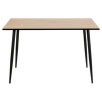 120 80 stalas - Valgomojo stalas Actona Wilma, juodas/medžio, 1200 mm x 800 mm x 750 mm - 2 nuotrauka