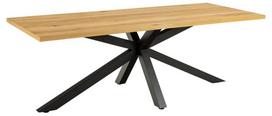 Valgomojo stalas Actona Heaven Rectangular, juodas/ąžuolo, 2200 mm x 900 mm x 755 mm