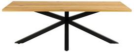 azuolo faneruote - Valgomojo stalas Actona Heaven Rectangular, juodas/ąžuolo, 2200 mm x 900 mm x 755 mm - 2 nuotrauka