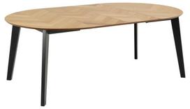 fanera 5 mm - Valgomojo stalas išskleidžiamas Actona Georgetown Round, juodas/ąžuolo, 1200 mm x 1200 mm x 745 mm - 6 nuotrauka