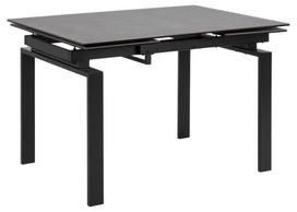 Valgomojo stalas išskleidžiamas Actona Huddersfield Fairbanks, juodas, 1200 - 2000 mm x 850 mm x 760 mm