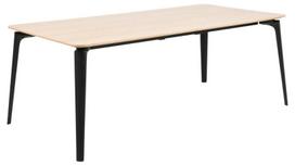 Valgomojo stalas išskleidžiamas Actona Connect Rectangular, juodas/ąžuolo, 2000 mm x 1000 mm x 748 mm