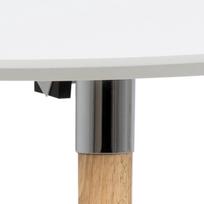 isskleidziamas stalas azuolas - Valgomojo stalas išskleidžiamas Actona Belina, baltas/ąžuolo, 1700 - 2700 mm x 1000 mm x 740 mm - 5 nuotrauka