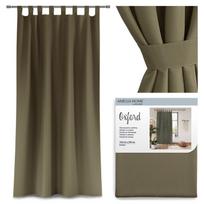 AmeliaHome Oxford Curtains Tab Khaki 140x250