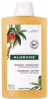 mangas - KLORANE maitinamasis šampūnas sausiems plaukams su mango sviestu, 400 ml - 1 nuotrauka
