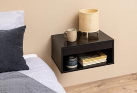 ligne - Naktinis staliukas Actona Cholet Square, juodas, 50 x 35 x 24.3 cm - 6 nuotrauka