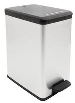 Šiukšliadėžė Curver Slim Silver, 25 l