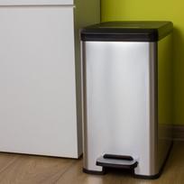 senukai siuksliadeze - Šiukšliadėžė Curver Slim Silver, 25 l - 3 nuotrauka