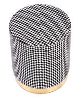 pufas juodas - Halmar Pouf, aukso/baltas/juodas, 36 cm x 36 cm x 44 cm - 2 nuotrauka