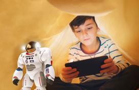 robotai zaislai - BLUE ROCKET Robotas-astronautas CHARLIE - 6 nuotrauka