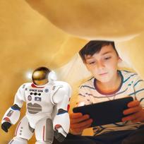robotai zaislai - BLUE ROCKET Robotas-astronautas CHARLIE - 10 nuotrauka