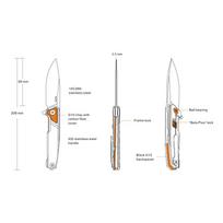 sidabrinis peiliukas - Peilis Ruike P875-SZ, sidabro sp. - 1 nuotrauka