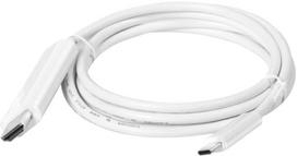 usb c to usb c laidas 3m - Club 3D USB C to HDMI 2.0 UHD Cable Active M/M 1.8m White - 1 nuotrauka