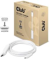 usb c to usb c laidas 3m - Club 3D USB C to HDMI 2.0 UHD Cable Active M/M 1.8m White - 2 nuotrauka