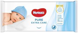 HUGGIES drėgnos servetėlės Pure Extra Care 1x56 vnt