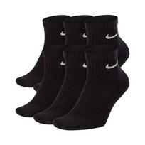 Nike Everyday Cushion Ankle 6Pak SX7669-010 kojinės sportui (91381) (Juoda spalva, XL ( 46 - 50 ) dydis)
