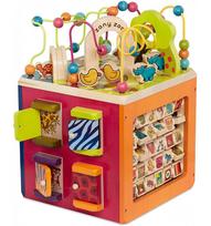 medinis veiklos - B. TOYS Medinis veiklos kubas - 2 nuotrauka