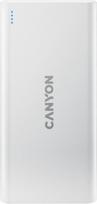 5v 2a power bank - Canyon PB-107, 10000 mAh  (Balta) - 2 nuotrauka