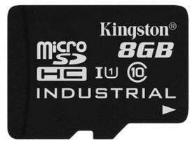 sdhc card - Kingston Industrial, 8 GB - 1 nuotrauka